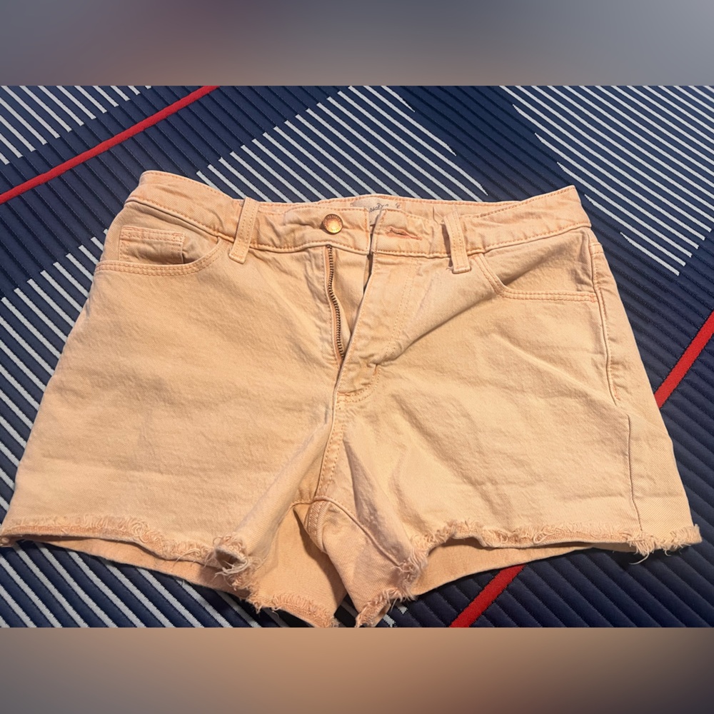 Vintage Peach Jean Shorts